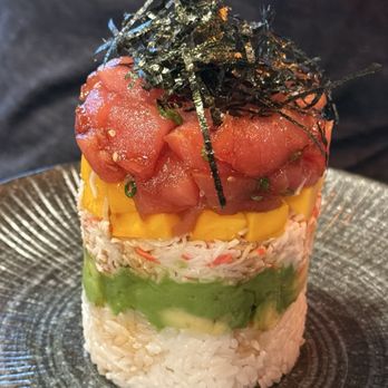 Sushi & More - Poke tower kindly customized without salmon and double tuna. The sweet mango was a nice surprise. Would get this again. - Japanese Near Me - Alameda, California Sushi & More - Poke tower kindly customized without salmon and double tuna. The sweet mango was a nice surprise. Would get this again. - Japanese Near Me - Alameda, California
