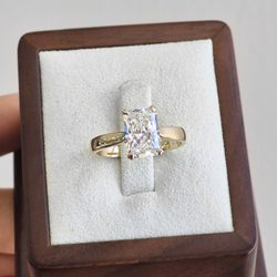 Diamonds by Monet - Radiant Lab Diamond Engagement Ring