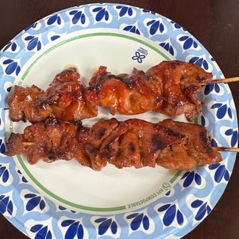 Plain & Simpol - pork skewer - Filipino Near Me - Metuchen, New Jersey