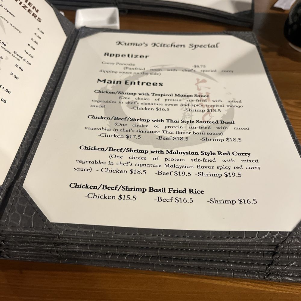 Kumo - HUGE MENU - Japanese Near Me - Buffalo, New York Kumo - HUGE MENU - Japanese Near Me - Buffalo, New York