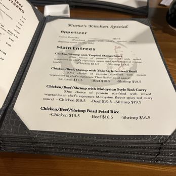 Kumo - HUGE MENU - Japanese Near Me - Buffalo, New York