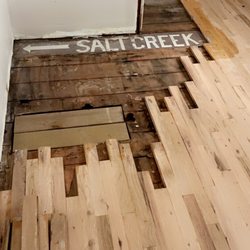 Custom Hardwood Floors - Repair in progress