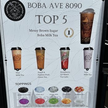 Boba Ave 8090 - Signage - Bubble Tea Near Me - Rancho Cucamonga, California Boba Ave 8090 - Signage - Bubble Tea Near Me - Rancho Cucamonga, California
