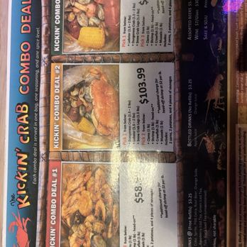 The Kickin' Crab - Current menu - Seafood Near Me - Montclair, California