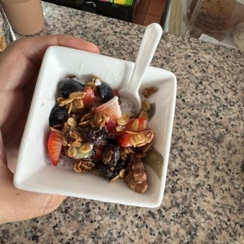 The Romo Cafe - Sample of their chia and granola with fruit they make in house! Yum - Sandwiches Near Me - Oakland, California The Romo Cafe - Sample of their chia and granola with fruit they make in house! Yum - Sandwiches Near Me - Oakland, California