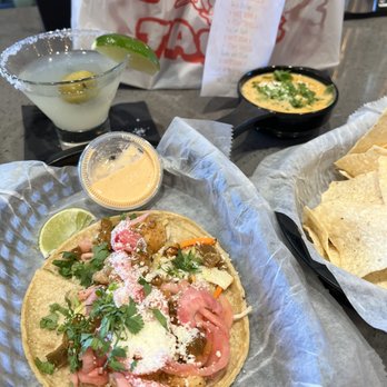 Torchy's Tacos - Baja shrimp, Torchy's Tini, 1/2 queso no Diablo - Tacos Near Me - Columbus, Ohio