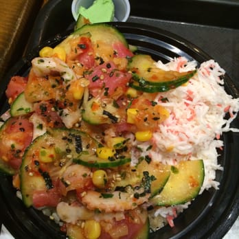 Poke Salad Bar - Small bowl. Brown rice, ahi tuna, octopus, the fixings. Mm good stuff - Poke Near Me - Pasadena, California Poke Salad Bar - Small bowl. Brown rice, ahi tuna, octopus, the fixings. Mm good stuff - Poke Near Me - Pasadena, California