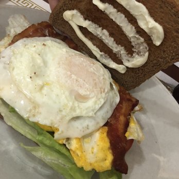 Stav's Diner - BLTE (bacon, lettuce, tomato, egg) on wheat with mayo - Breakfast & Brunch Near Me - Columbus, Ohio Stav's Diner - BLTE (bacon, lettuce, tomato, egg) on wheat with mayo - Breakfast & Brunch Near Me - Columbus, Ohio