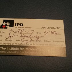 Institute For Personal Development - As you see in this photo I did have a 5:30 appointment.