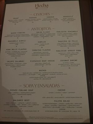 Menu photo 6 Flecha Cantina Huntington Beach, CA