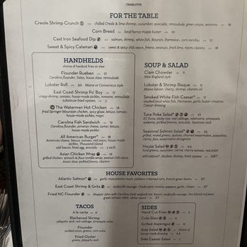 Sea Level NC - Menu - Seafood Near Me - Charlotte, North Carolina