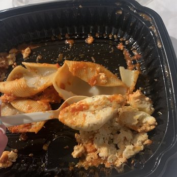 Capone's Flicker Lite - Uncooked ricotta in overcooked old jumbo shells - Pizza Near Me - Hollywood, Florida