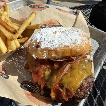 Back Door Grill - Dirty Harry burger and house fries. GET the burger hella good - American Near Me - Steamboat Springs, Colorado