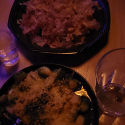 Midnight Arcade - Food: Brussel sprouts and tofu