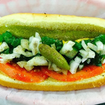 Hot Dog Hut - Chicago Dog (jumbo) - Hot Dogs Near Me - Jacksonville Beach, Florida