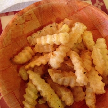 Super Smokers BBQ - Stubby fries from bottom of the bag, including charred bits from the fryer - Barbeque Near Me - Eureka, Missouri Super Smokers BBQ - Stubby fries from bottom of the bag, including charred bits from the fryer - Barbeque Near Me - Eureka, Missouri