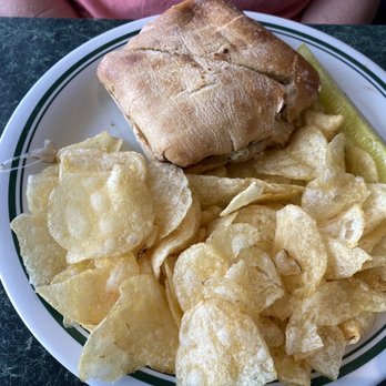 Kitchen On Trent - Chicken sandwich and chips. - Breakfast & Brunch Near Me - New Bern, North Carolina