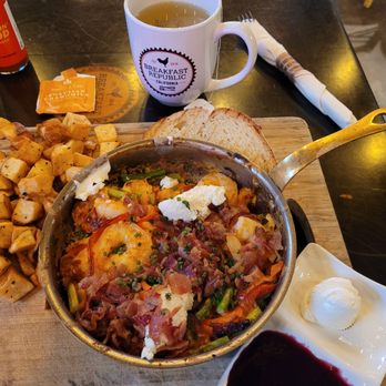 Breakfast Republic - Shrimp Frittata $17.
Hot Tea $3.25 - Breakfast & Brunch Near Me - Costa Mesa, California Breakfast Republic - Shrimp Frittata $17.
Hot Tea $3.25 - Breakfast & Brunch Near Me - Costa Mesa, California