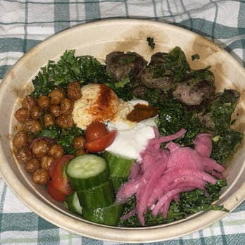 Nick The Greek - Mediterranean Steak Bowl to-go - Greek Near Me - Irving, Texas Nick The Greek - Mediterranean Steak Bowl to-go - Greek Near Me - Irving, Texas