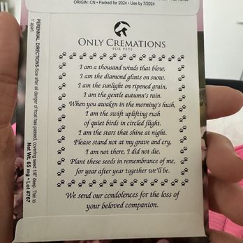 Only Cremations For Pets - Flower seed - Pet Transportation Near Me - Newport Beach, California Only Cremations For Pets - Flower seed - Pet Transportation Near Me - Newport Beach, California