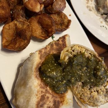 Proud Richard's Restaurant - Brunch Burrito with red potatoes - Modern European Near Me - Jacksonville, Illinois Proud Richard's Restaurant - Brunch Burrito with red potatoes - Modern European Near Me - Jacksonville, Illinois