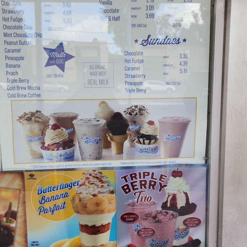 Fosters Freeze - Ice Cream & Frozen Yogurt Near Me - Spring Valley, California