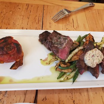 Red Haven - Grilled NY strip, green beans and tomato - Tapas/Small Plates Near Me - Okemos, Michigan