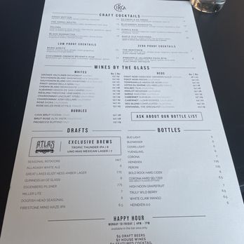 Circa at The Boro - Drinks menu - New American Near Me - Tysons, Virginia