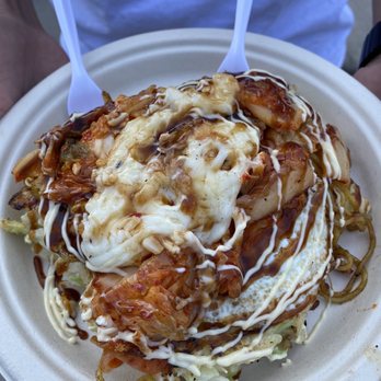 Williamsburg Smorgasburg - Saturday - Modern Yaki from Oconomi stand - Food Stands Near Me - Brooklyn, New York Williamsburg Smorgasburg - Saturday - Modern Yaki from Oconomi stand - Food Stands Near Me - Brooklyn, New York