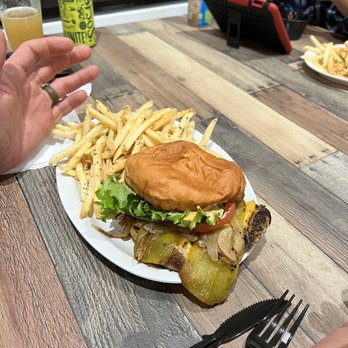 The Local Provisions - Local turkey burger and fries. My husband said it was the best turkey burger he's ever had. - American Near Me - Temecula, California The Local Provisions - Local turkey burger and fries. My husband said it was the best turkey burger he's ever had. - American Near Me - Temecula, California
