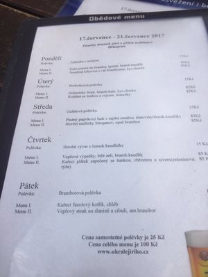 Menu photo 4 U Krale Jiriho Cheb, KA Menu photo 4 U Krale Jiriho Cheb, KA