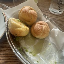 Complimentary garlic knots Complimentary garlic knots