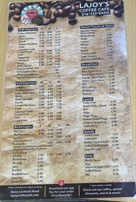Menu photo 4 LaJoy's Coffee Cafe St Louis, MO