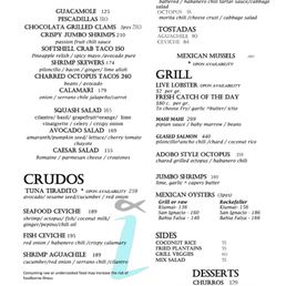Online menu from qr code