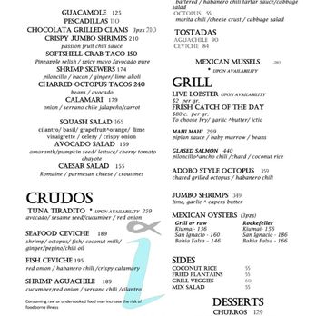 Ictio - Online menu from qr code - Seafood Near Me - Playa del Carmen, ROO