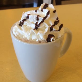 First Watch - Hot chocolate drizzled with chocolate syrup on thick whipped cream and it's yummy! - American Near Me - Chantilly, Virginia First Watch - Hot chocolate drizzled with chocolate syrup on thick whipped cream and it's yummy! - American Near Me - Chantilly, Virginia