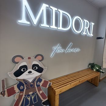 Midori Tea House - cute midori light sign and racoon - Coffee & Tea Near Me - Falls Church, Virginia Midori Tea House - cute midori light sign and racoon - Coffee & Tea Near Me - Falls Church, Virginia