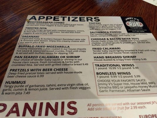 Menu photo 2 Jimmy V's Grill & Pub Grandview Columbus, OH Menu photo 2 Jimmy V's Grill & Pub Grandview Columbus, OH