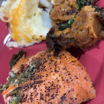 LB Steak - Loch Duart Salmon LB POTATO and mashed sweet potato (doordash) - Steakhouses Near Me - San Jose, California