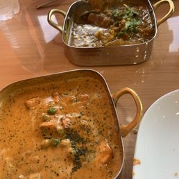 Mutter paneer and Ruchis mango chicken curry Mutter paneer and Ruchis mango chicken curry