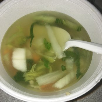 Thai Sawatdee - Small Soup that comes with lunch special. - Thai Near Me - Winston Salem, North Carolina