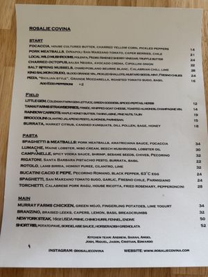 Menu photo 1 Rosalie Covina, CA Menu photo 1 Rosalie Covina, CA