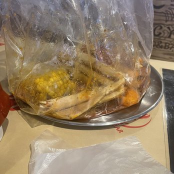 Juicy Seafood & Bar - All of what was left of my food - Seafood Near Me - Cedar Hill, Texas Juicy Seafood & Bar - All of what was left of my food - Seafood Near Me - Cedar Hill, Texas