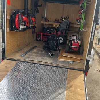 Royal Touch Landscaping - the inside of a trailer - Demolition Services Near Me Royal Touch Landscaping - the inside of a trailer - Demolition Services Near Me