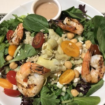 NM Cafe - Lemon shrimp - unfortunately no flavor - New American Near Me - Atlanta, Georgia