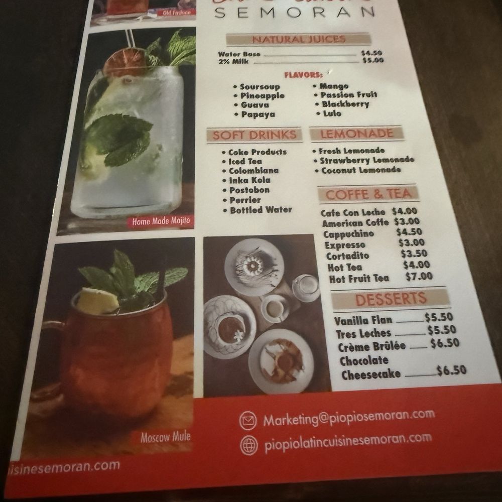 Pio Pio Latin Cuisine - Drink Menu - Peruvian Near Me - Orlando, Florida Pio Pio Latin Cuisine - Drink Menu - Peruvian Near Me - Orlando, Florida