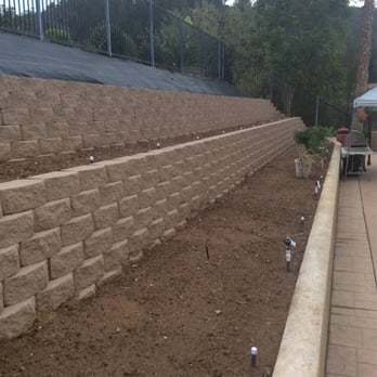 Tarantino Masonry - Two 75' perfect tired retaining walls by Art!!!! - Masonry/Concrete Near Me - San Diego, California Tarantino Masonry - Two 75' perfect tired retaining walls by Art!!!! - Masonry/Concrete Near Me - San Diego, California