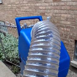 Clear Duct Solution - Air machine working from the outside to help remove dust and debris from the duct system safely and efficiently.