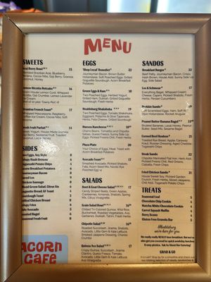 Menu photo 2 Acorn Cafe Healdsburg, CA