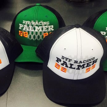 Branded Ink - We can do multi-decoration. These hats have a screen printed background with embroidery over the print. - Screen Printing/T-Shirt Printing Near Me - Saint George, Utah